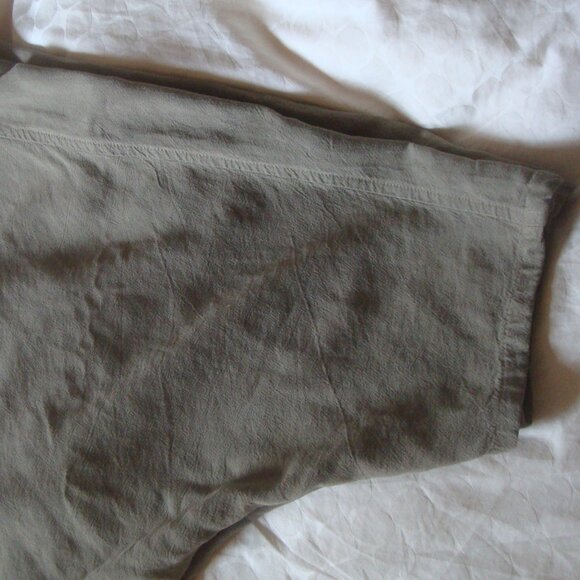 GERTIES Kimono Crop Jacket Top Layer Khaki Lagenlook - Picture 8 of 11